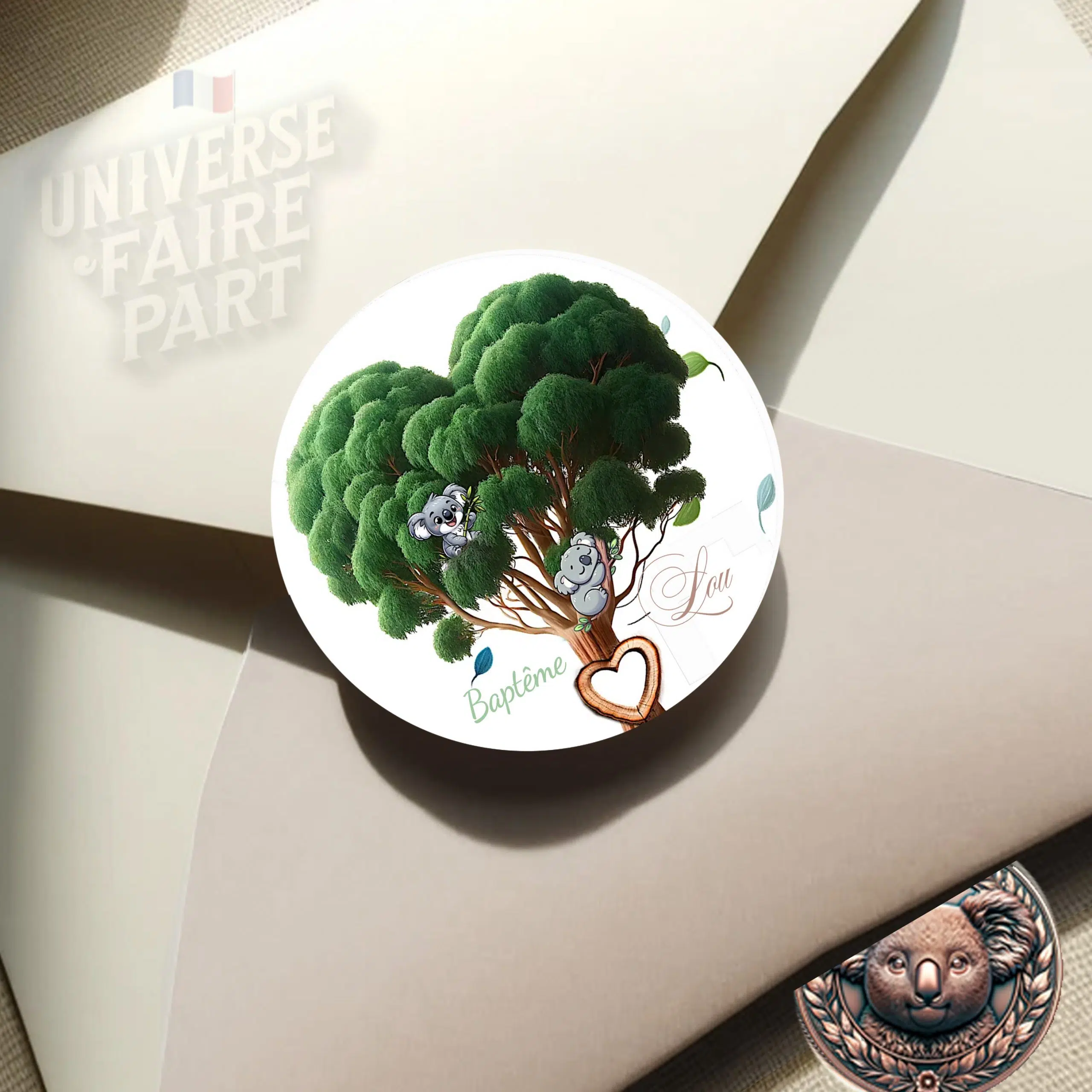 N°152.2 – Rond collant Koala trop mignon avec photos