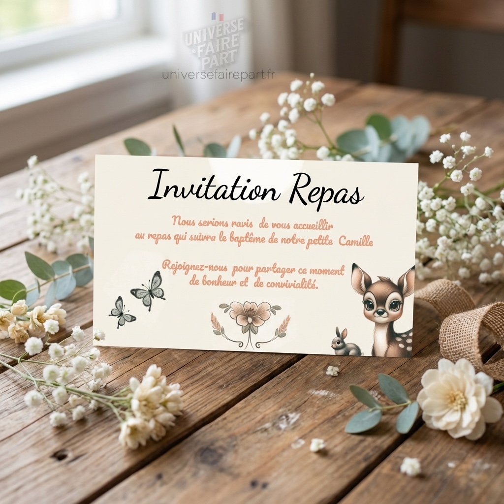 N°132.1 – Carton repas Petit Bambi Charme Forestier