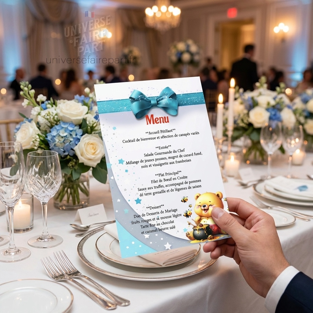 N°539.5 – Menu Winnie L&rsquo;ours malin en Bleu