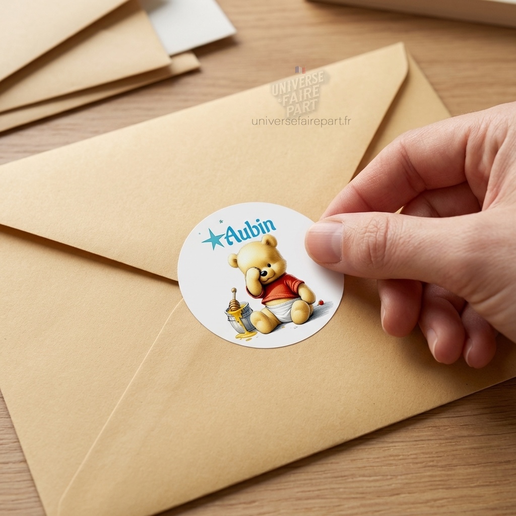 N°539.4 – Rond collant Winnie L&rsquo;ours malin en Bleu