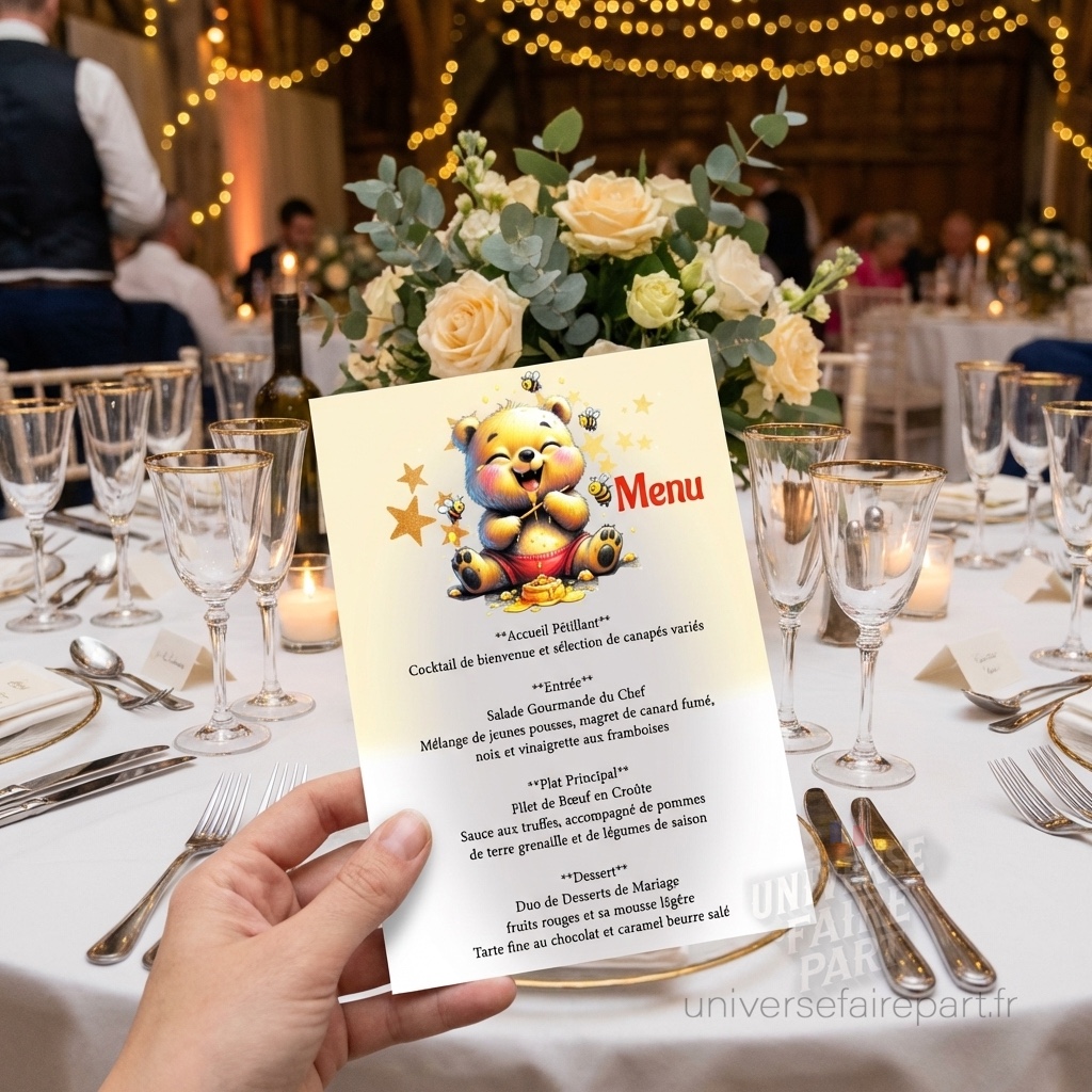 N°538.4 – Menu PASS 1 journée Winnie l&rsquo;ourson