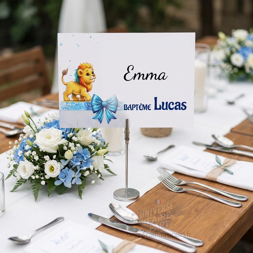 N°167.1 – Porte nom Le Petit roi Lionceau et ses Amis colorés