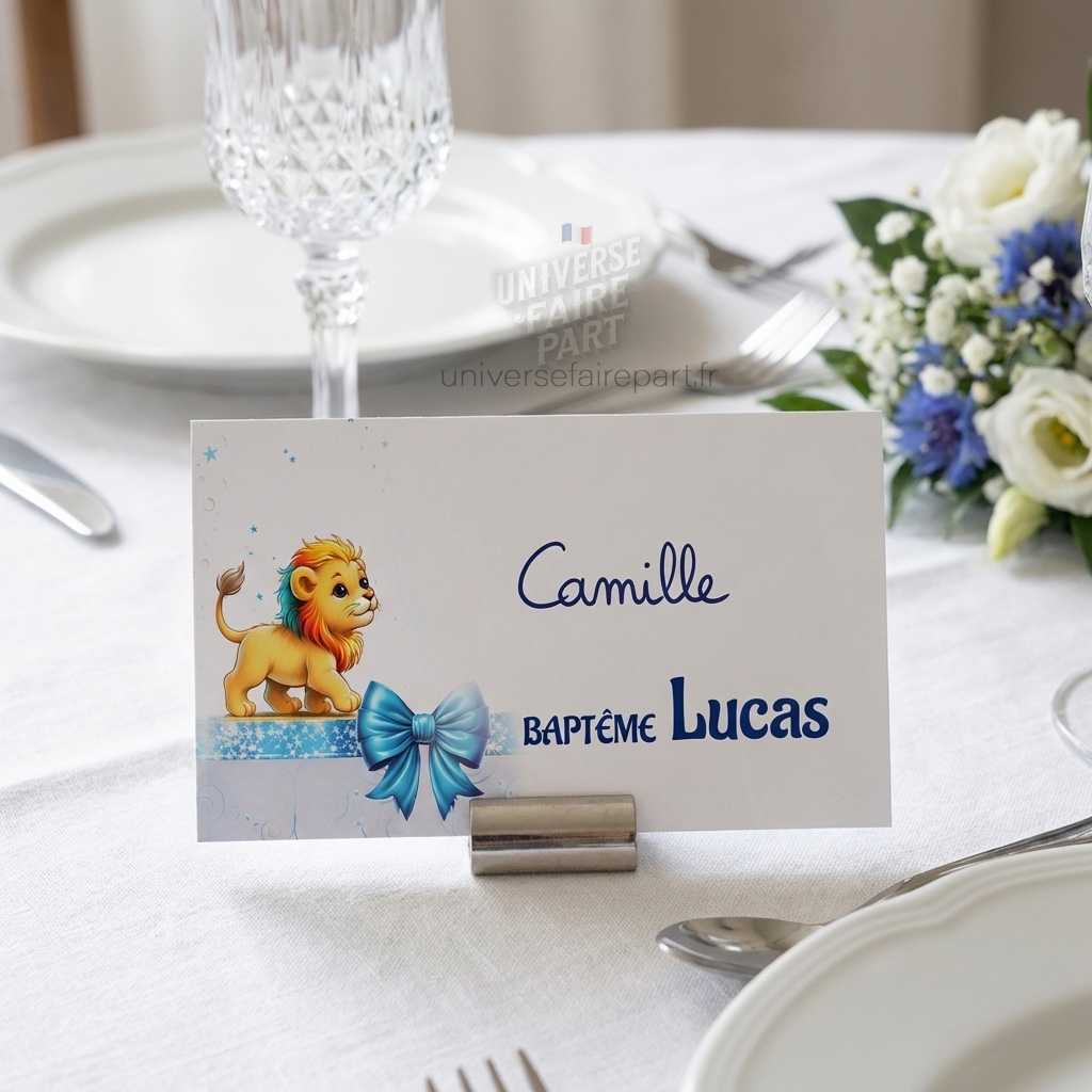 N°167.1 – Porte nom Le Petit roi Lionceau et ses Amis colorés