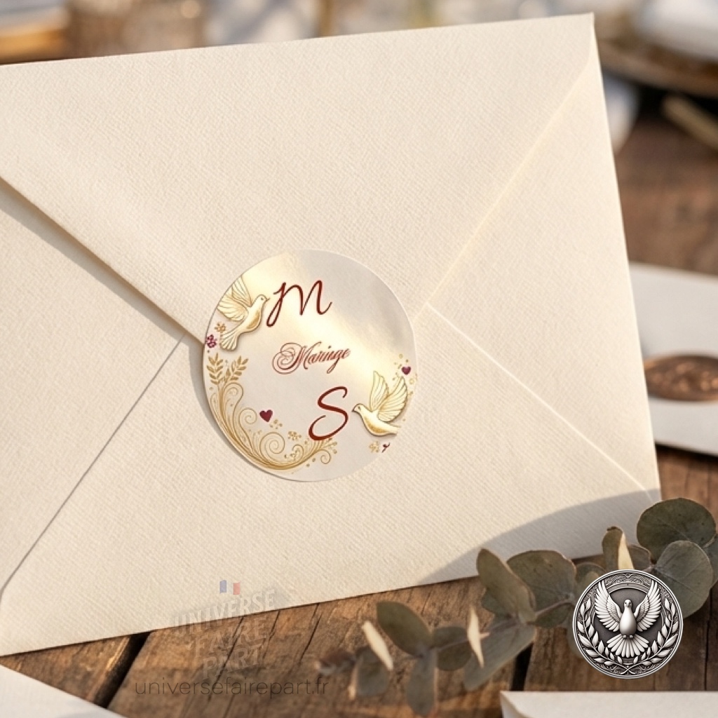 N°426.3 – Rond collant Romantique Rouge Colombe symbolique