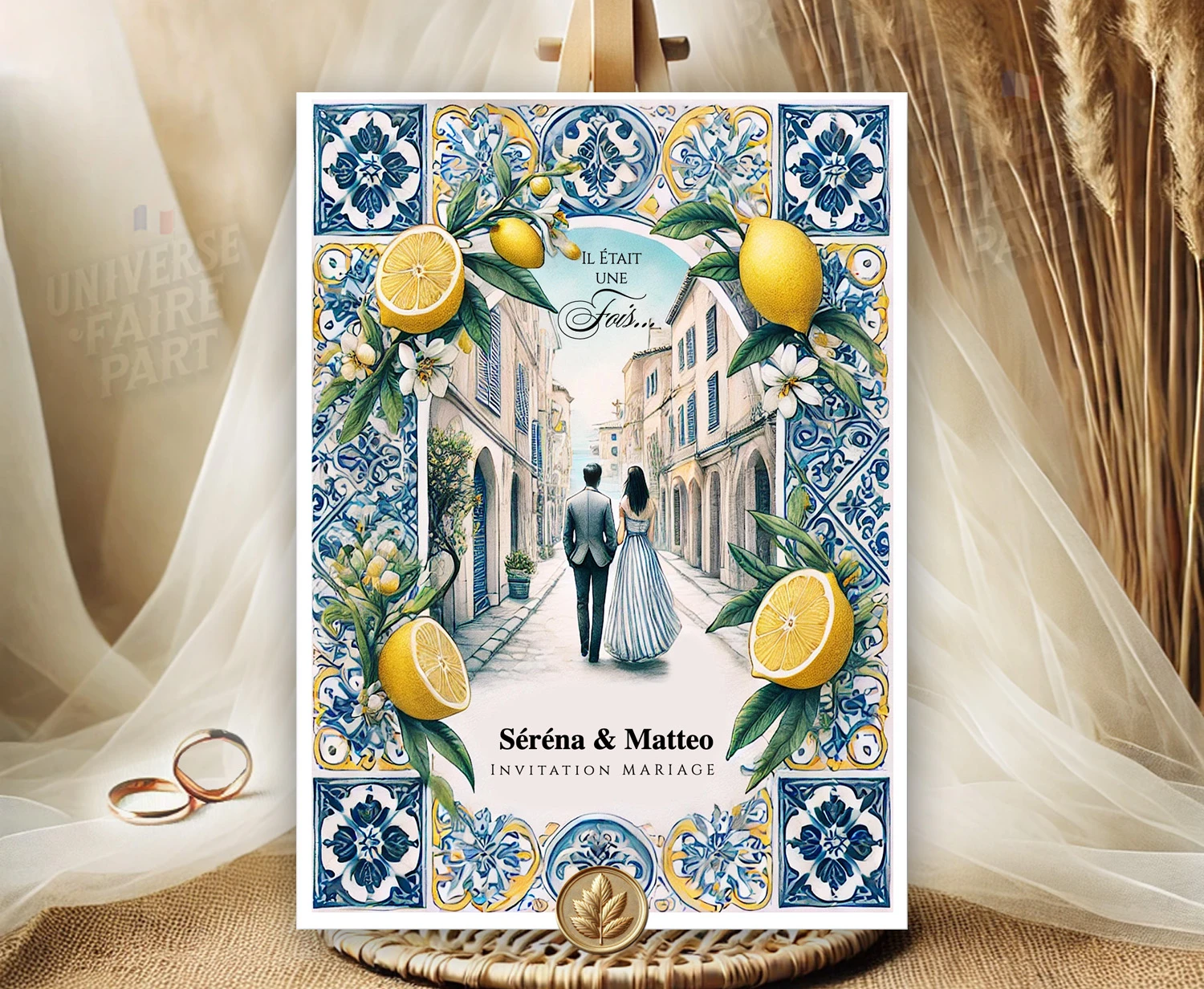 N°457 - faire-part mariage L'origine du Citron