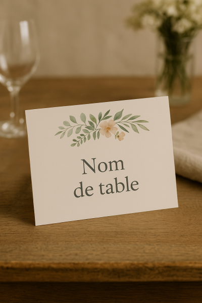 Noms de Table