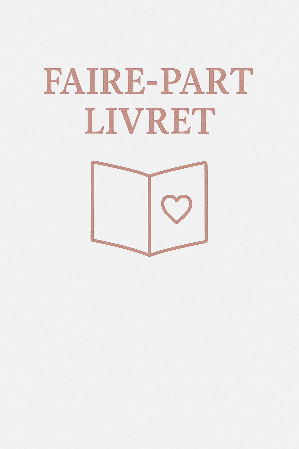 Faire-part Livret