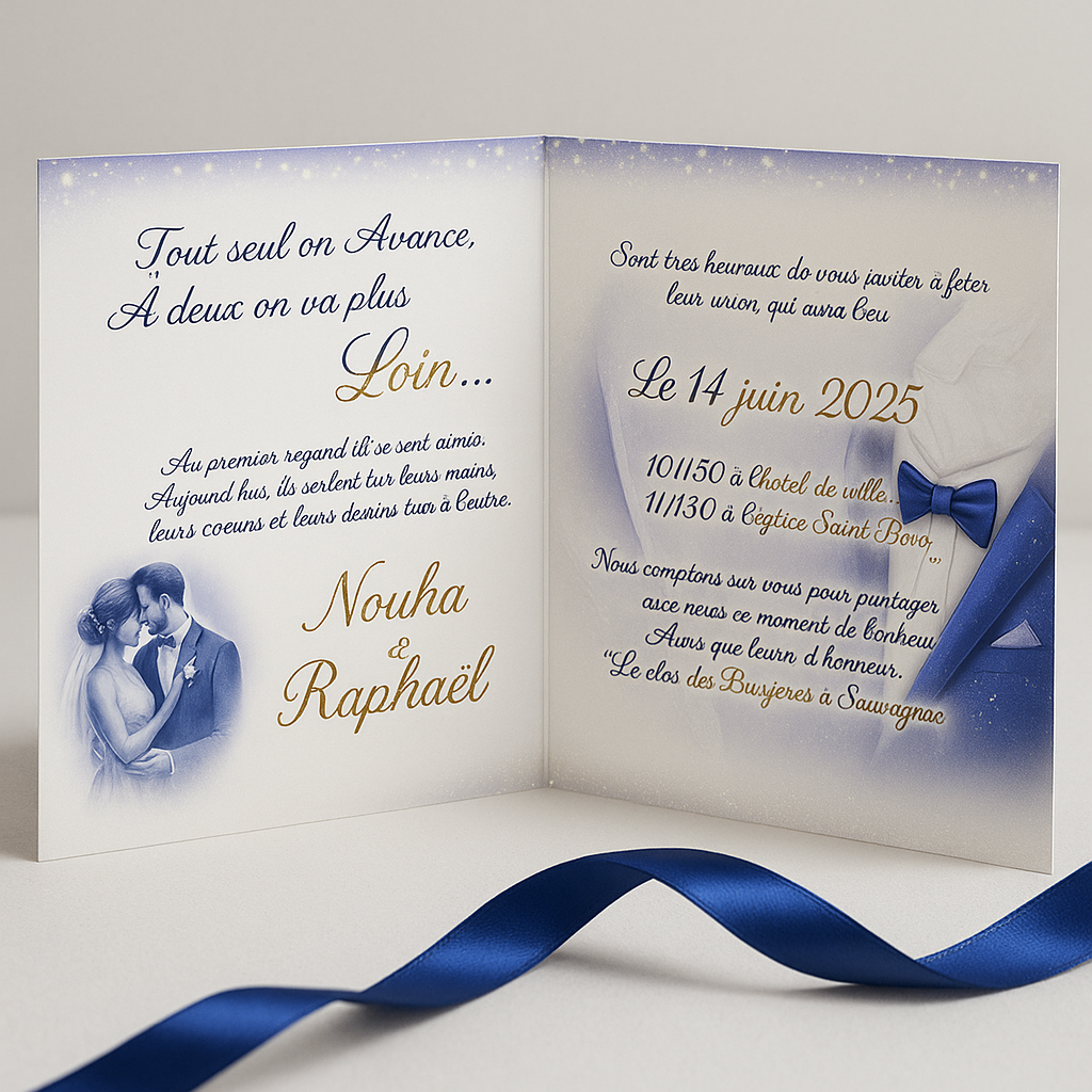 Faire-part ouvert