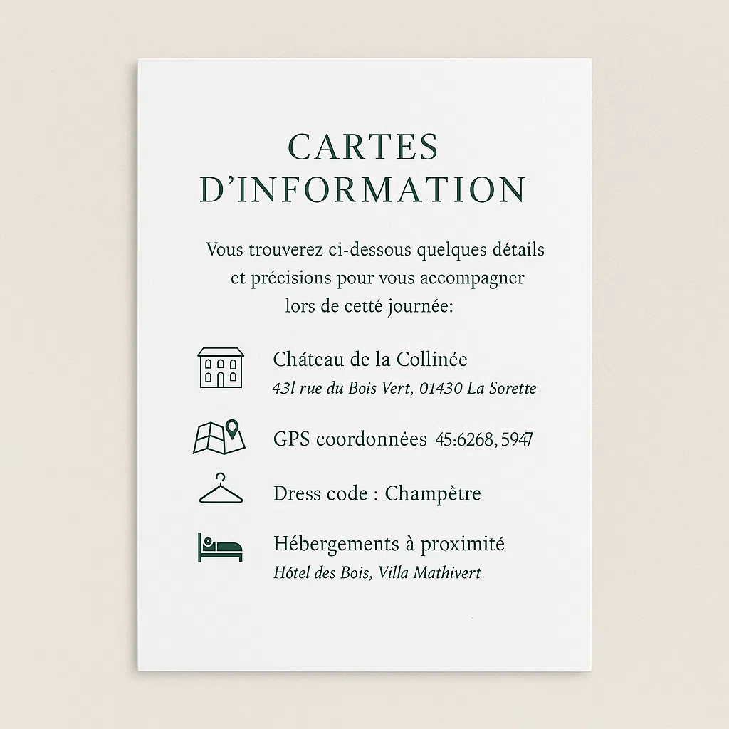 Cartes d’information