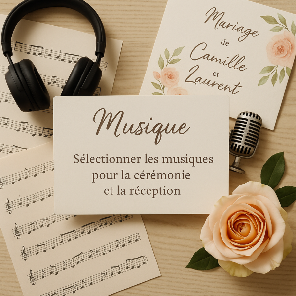 Sélectionner les musiques pour la cérémonie et la réception