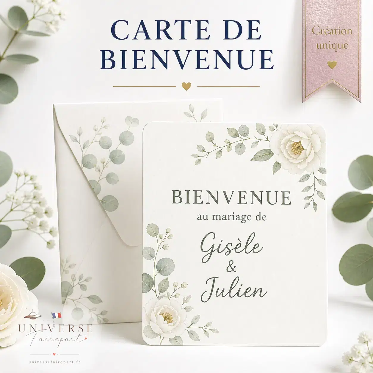 Création Unique Cartes de Bienvenue