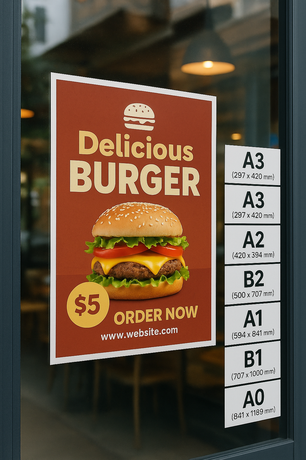 Affiches promotionnelles de toute taille à la pièce