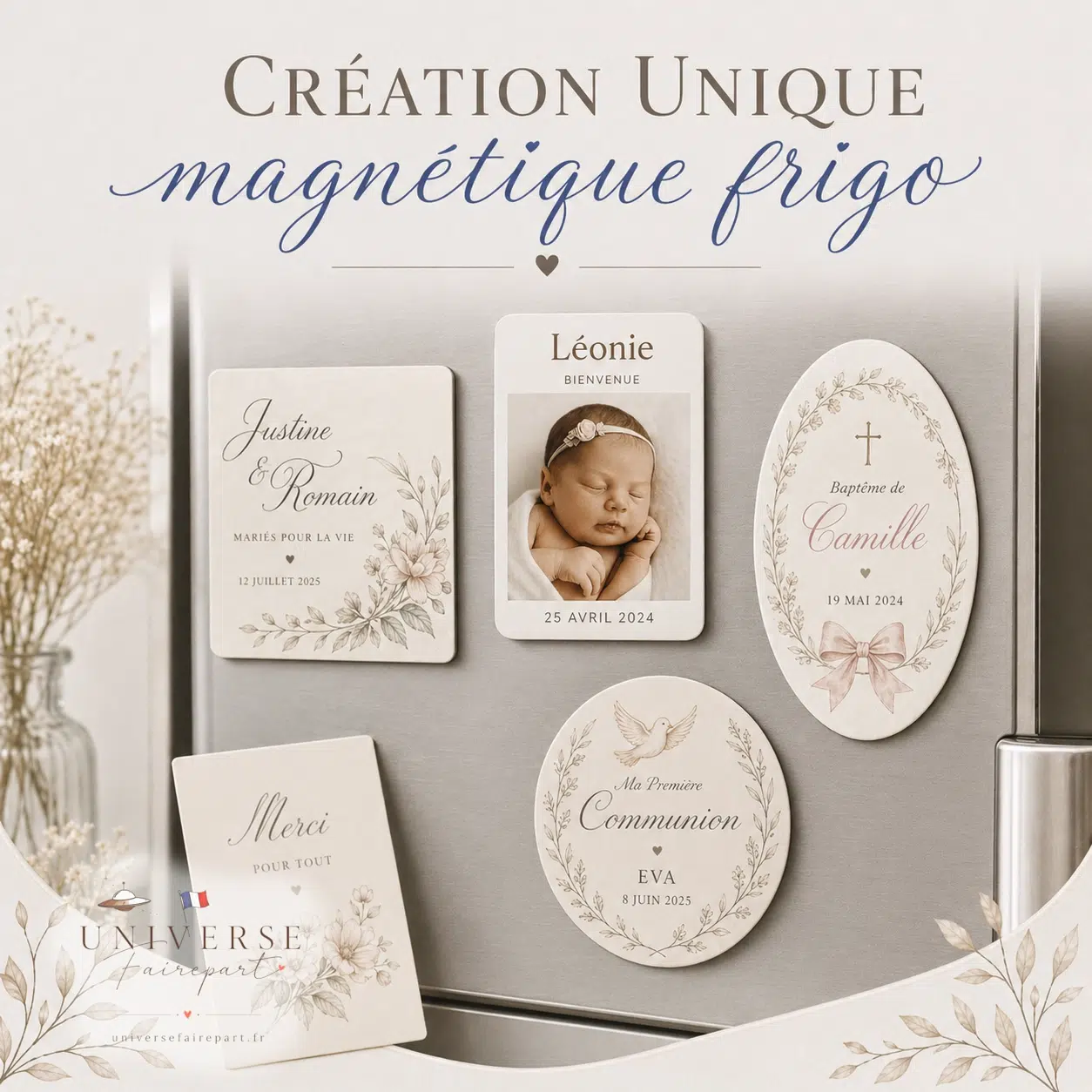 Faire-part MAGNET – Carte  aimantée